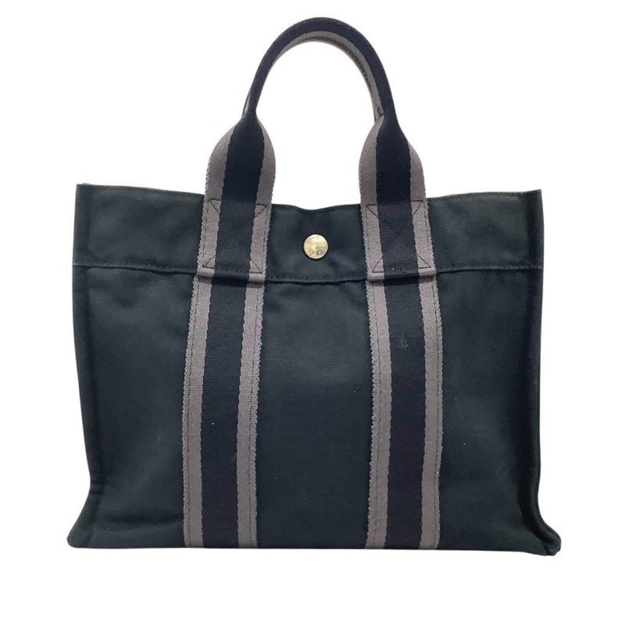 Hermes Foult Pm Tote Bag Black Mk-1942, Women's