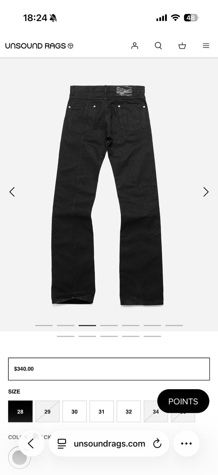 Unsound Rags Unsound Q-CUT selvedge denim Size US 30 / EU 46 - 2 Thumbnail