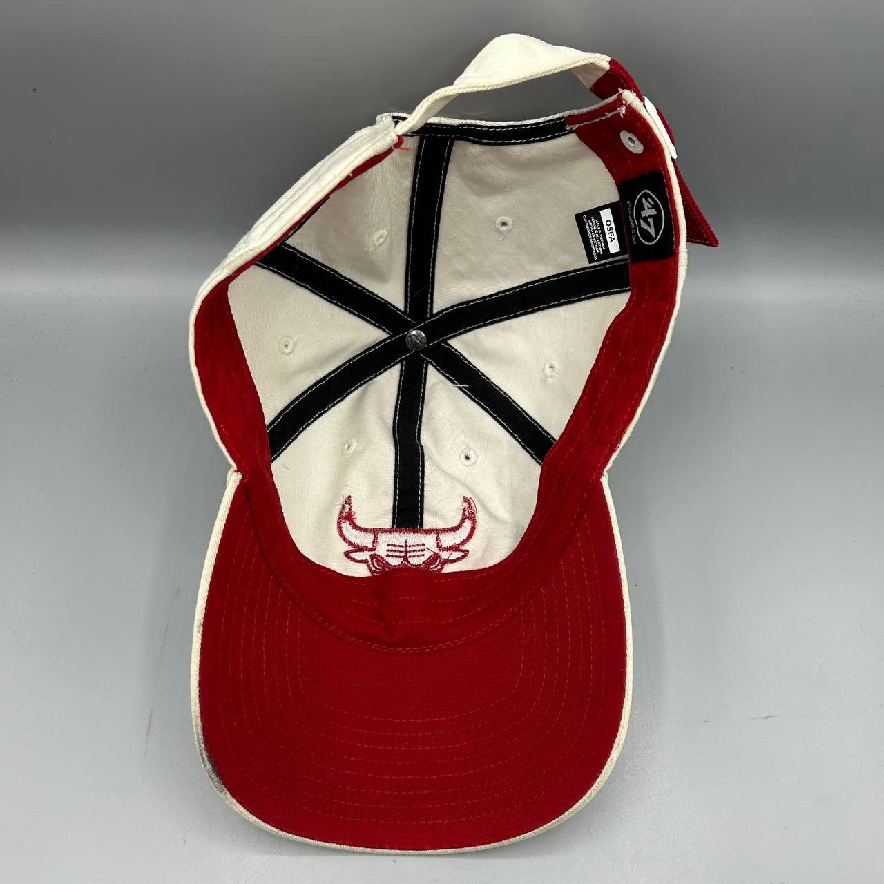 47 Brand Chicago Bulls Hat Men Embroidered Strap Back Cap Cotton Size ONE SIZE - 2 Thumbnail