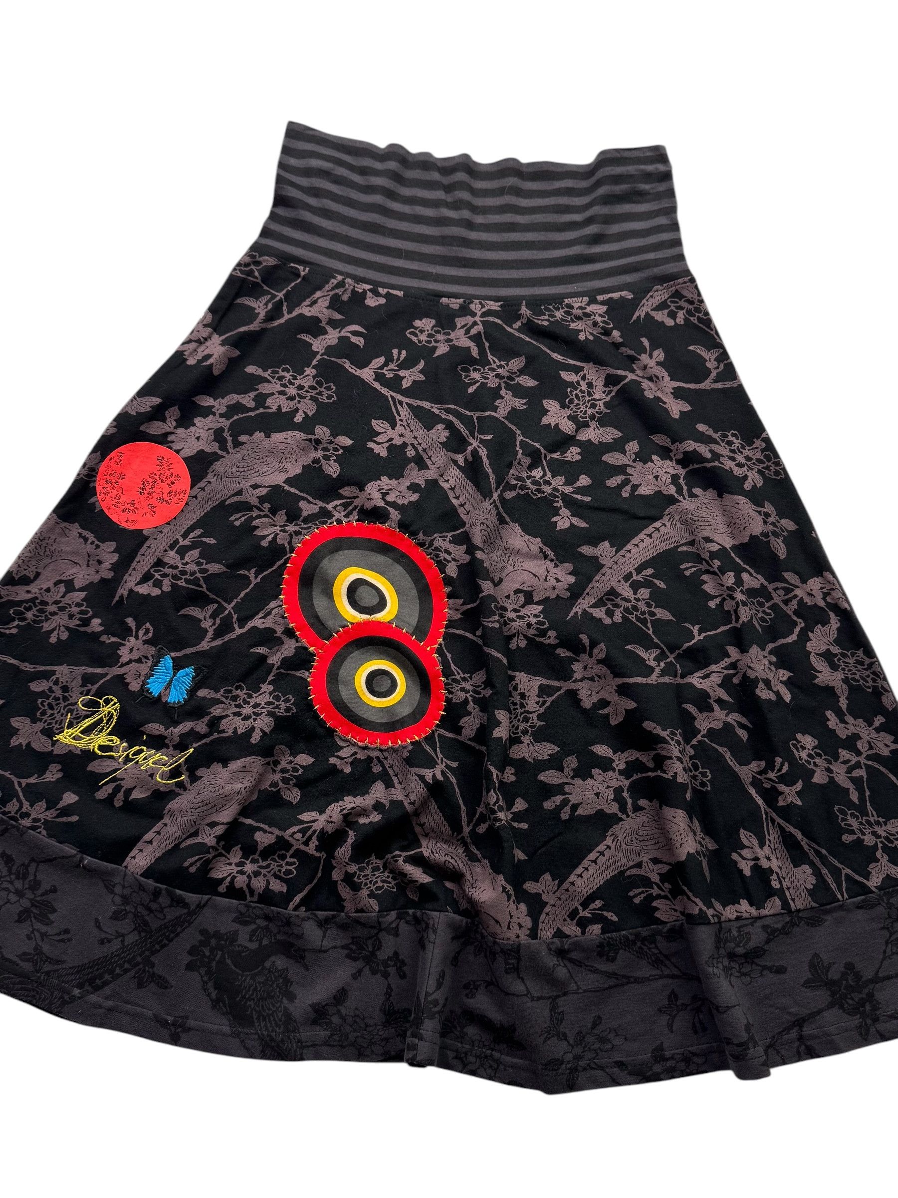 Desigual Desigual Flare Skirt With Printed W175(V9) Size 27" / US 4 / IT 40 - 5 Thumbnail
