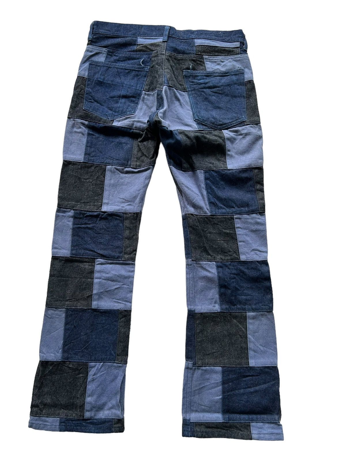 Japanese Brand × Kapital × Vintage Japanese Brand Four Bard Denim Patchwork Rare🎌☠️☠️ Size US 31 - 4 Thumbnail