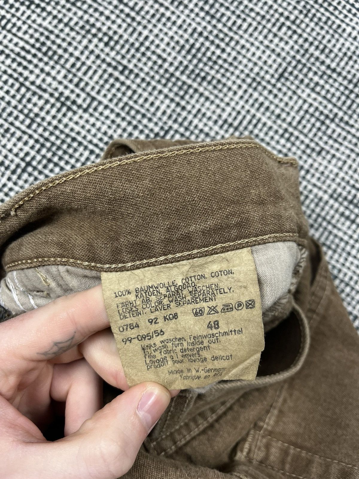 Vintage 80s vintage baggy light brown jeans west Germany skate Size US 32 / EU 48 - 5 Thumbnail