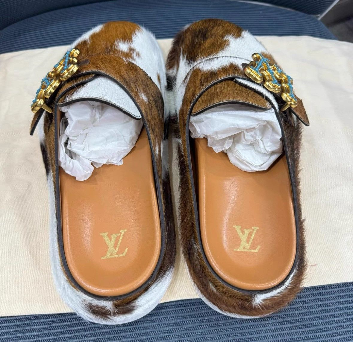 Louis Vuitton Louis Vuitton Easy Black Leather Slip-On Mules -2508 Size US 8.5 / EU 41-42 - 2 Thumbnail