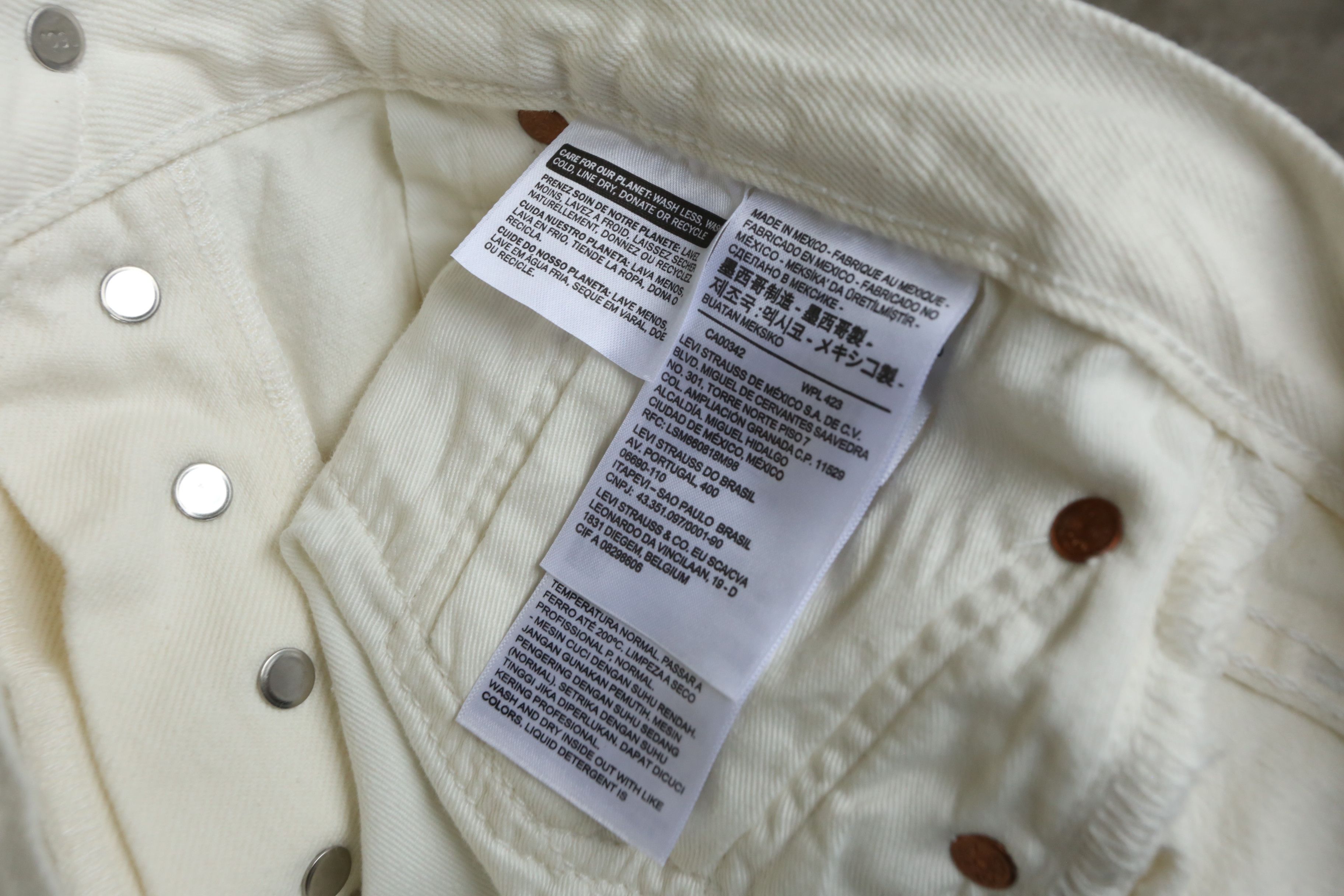DENIM TEARS × Levi's Levi's - Denim Tears - 501 Wreath Denim Jean Size US 31 - 9 Thumbnail
