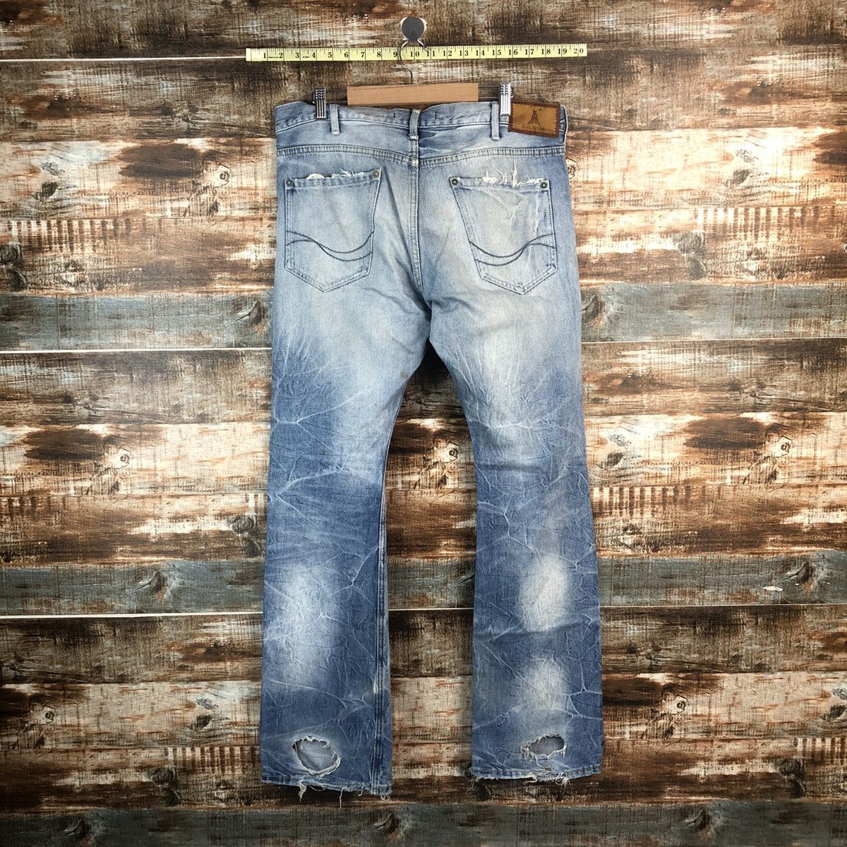 JACKROSE DLL Jack Rose Blue Distressed Denim Pants #C011 Size US 32 / EU 48 - 12 Thumbnail