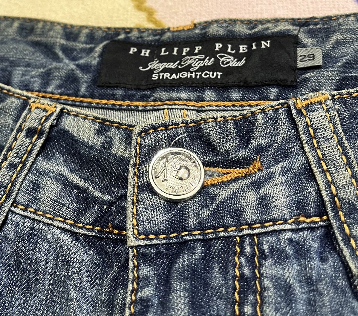 Philipp Plein ROEN x PHILIPP PLEIN Distressed Denim x Skulls Size US 30 / EU 46 - 10 Thumbnail