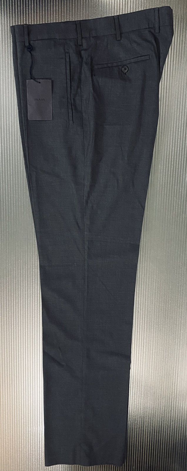 Prada Prada 🇮🇹 ardesia grey super 110’s wool street slacks 54 NW Size US 37 - 4 Thumbnail