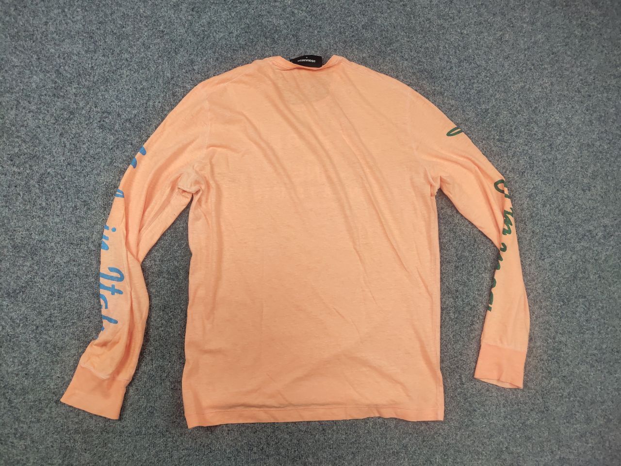 Dsquared2 Dsquared2 Design Peach Longsleeve Spellout Logo T-shirt Size US S / EU 44-46 / 1 - 10 Thumbnail