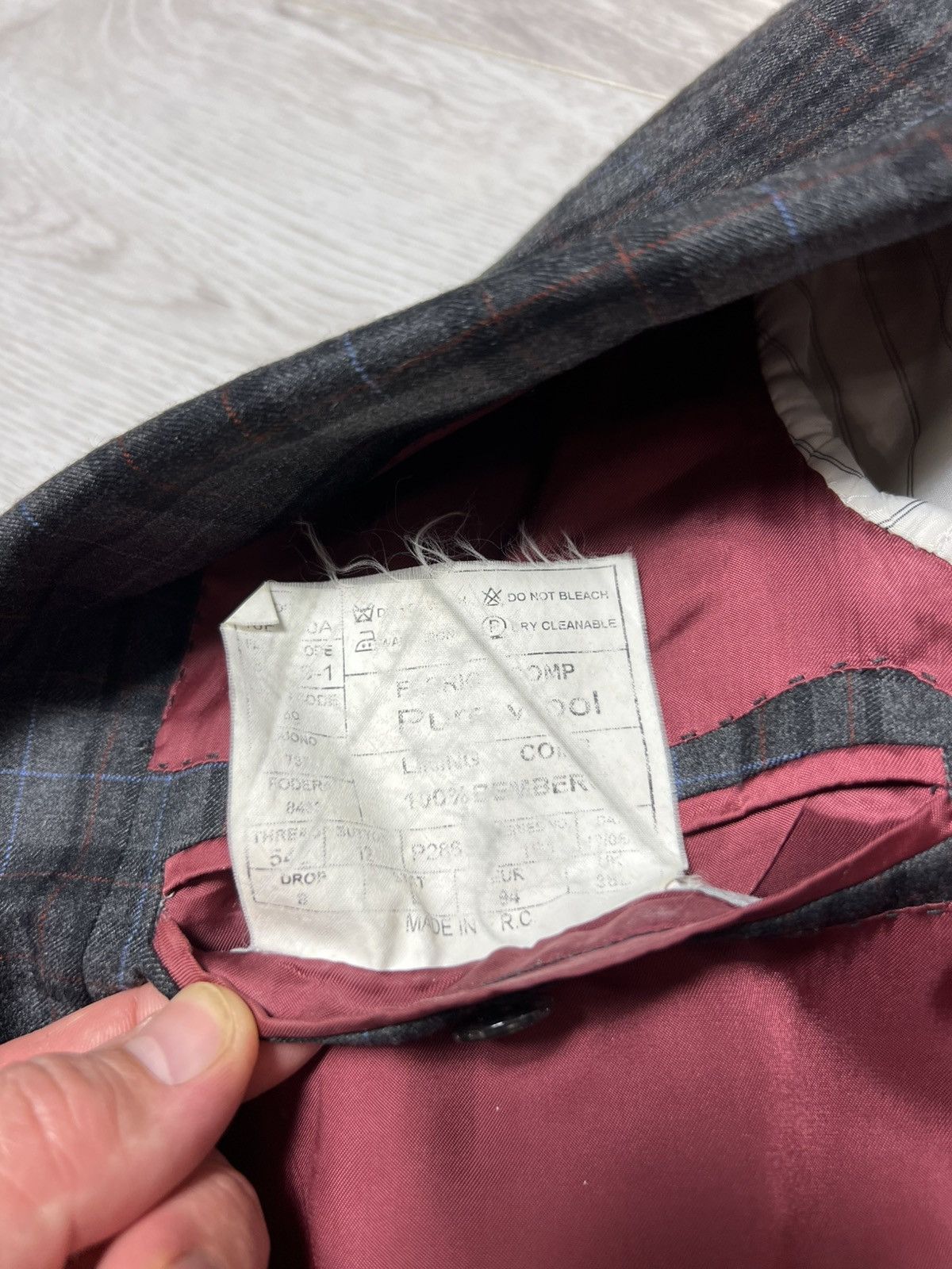 Suitsupply SUITSUPPLY Pure Wool Super 120’S Checked Blazer Jacket Sz 38 Size 38R - 16 Thumbnail