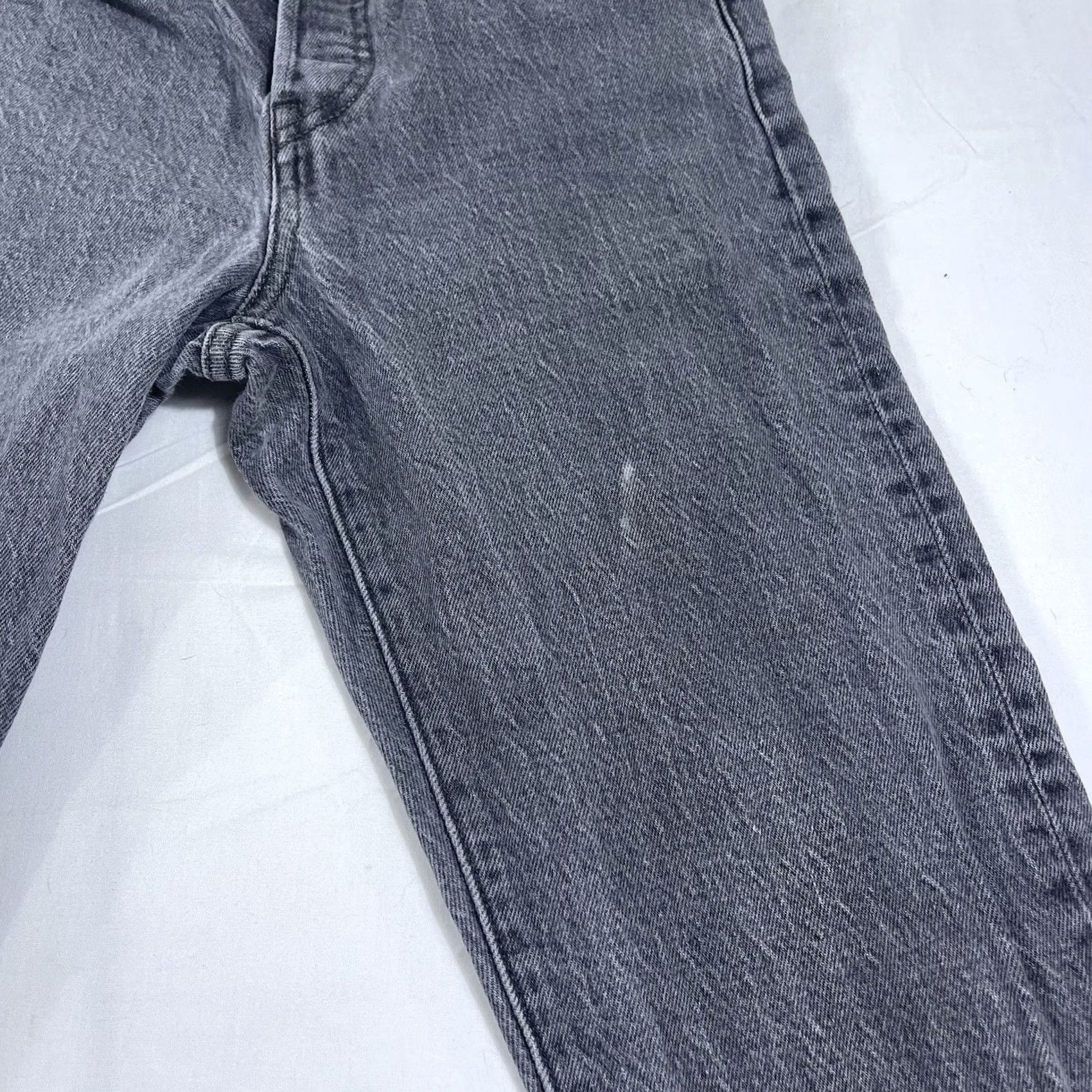 Levi's Levi's Women's Jeans Wedgie Straight Button Fly Gray Black Charcoal Denim Slim Size 24 Size 42" / US 20 - 5 Thumbnail
