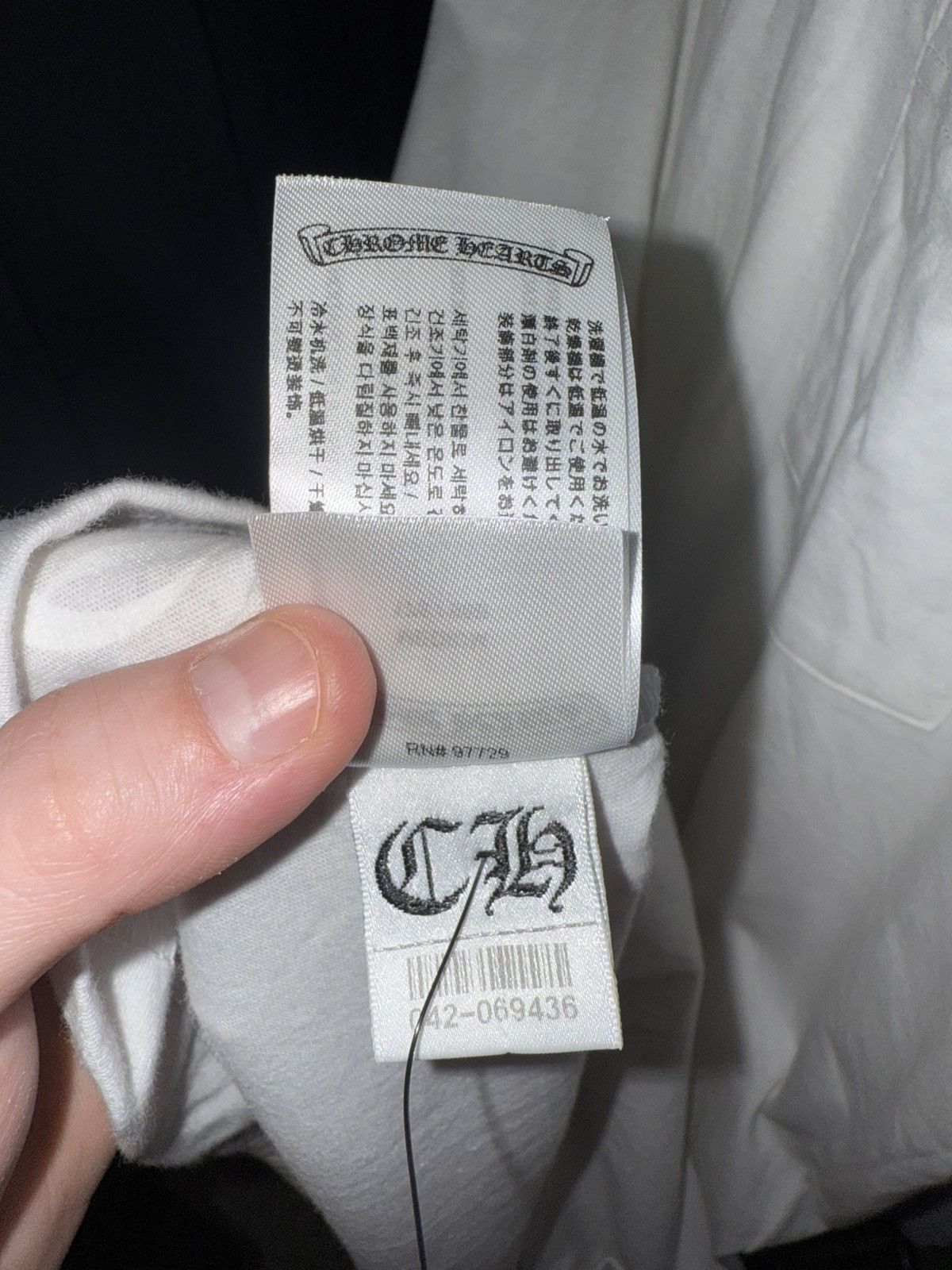 Chrome Hearts Chrome Hearts White Blue/Neck Logo S/s Size US M / EU 48-50 / 2 - 6 Thumbnail