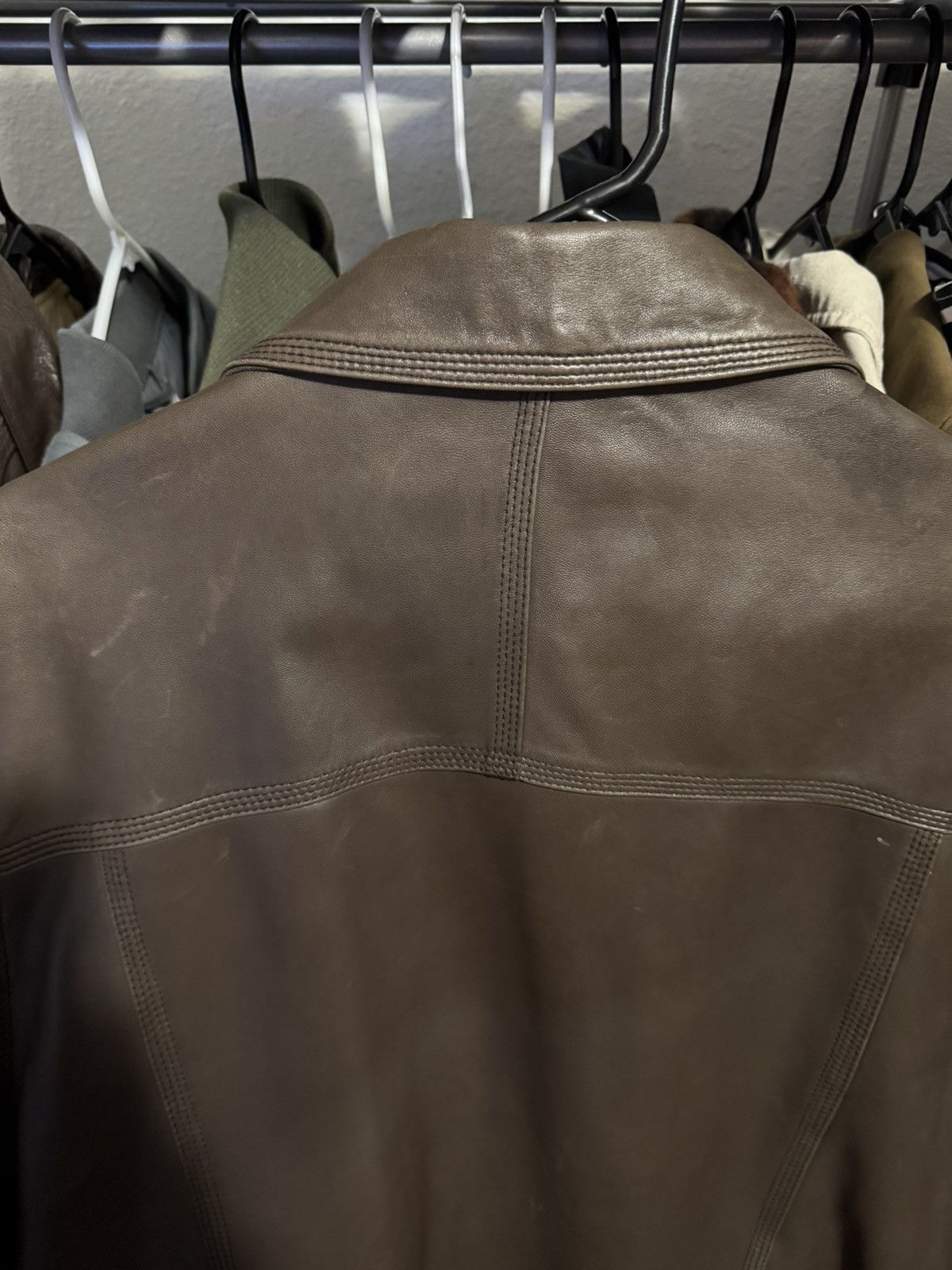 Stormtech × Vintage Stormtech Vintage Brown Leather Jacket Size US L / EU 52-54 / 3 - 3 Thumbnail