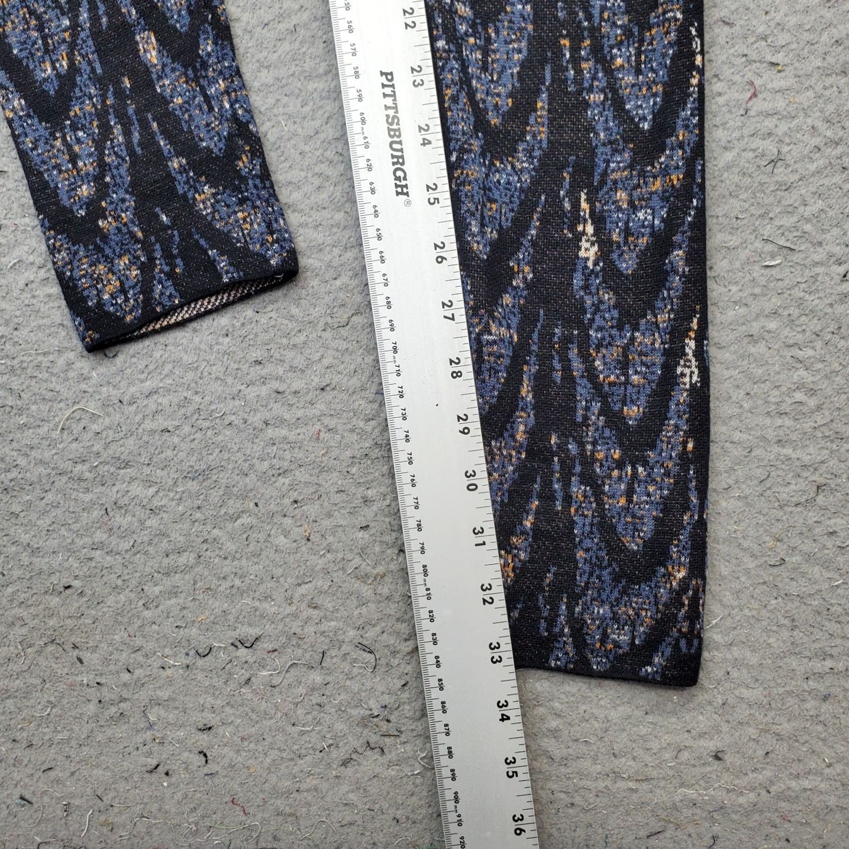 Bcbgmaxazria BCBGMAXAZRIA Womens Size XS Multicolor Feather Cascade Jacquard Leggings Pull On Size 26" / US 2 / IT 38 - 4 Thumbnail