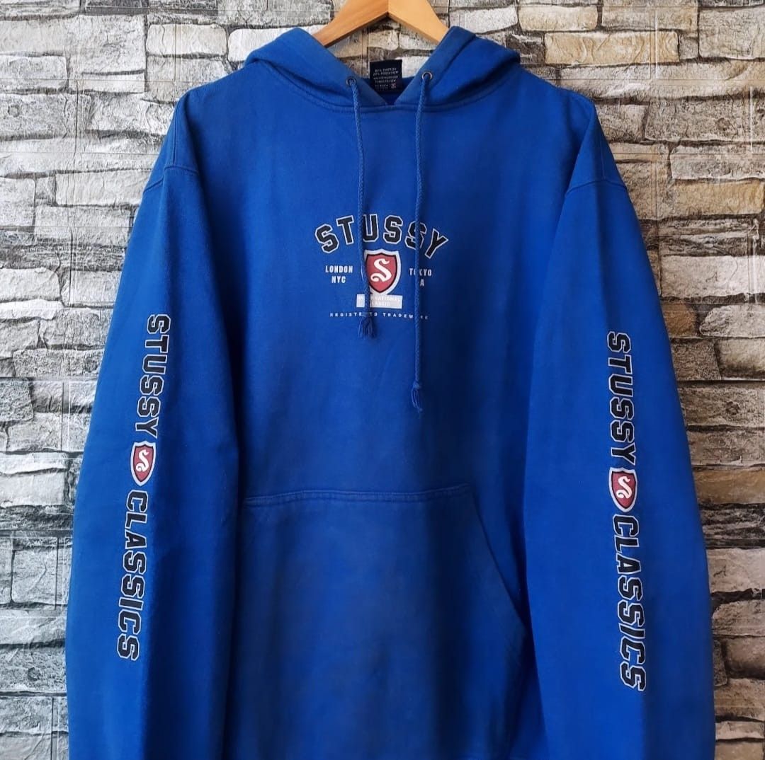 Stussy Vtg 90s STUSSY Classics Pullover Hoodie Size US XL / EU 56 / 4 - 3 Thumbnail