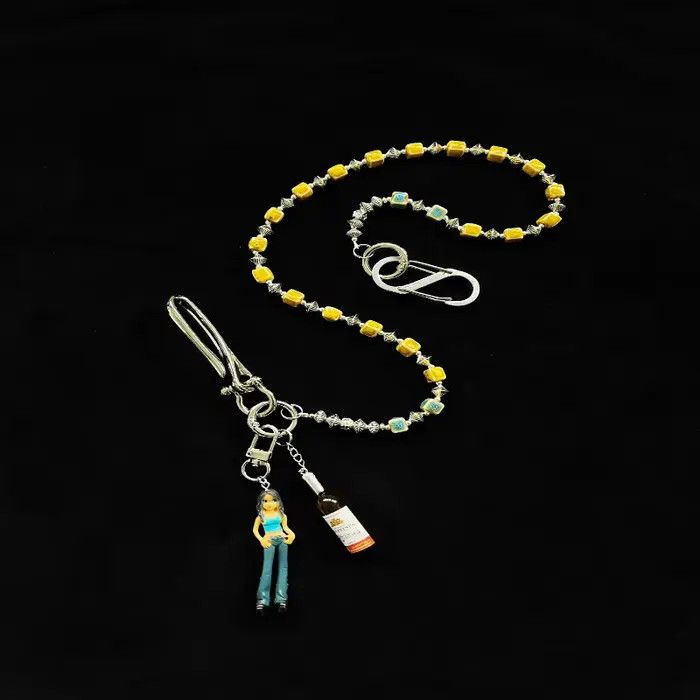Jewelry Square Bead Cleanfit Waist Pants Chain Key Chains Size ONE SIZE - 3 Thumbnail