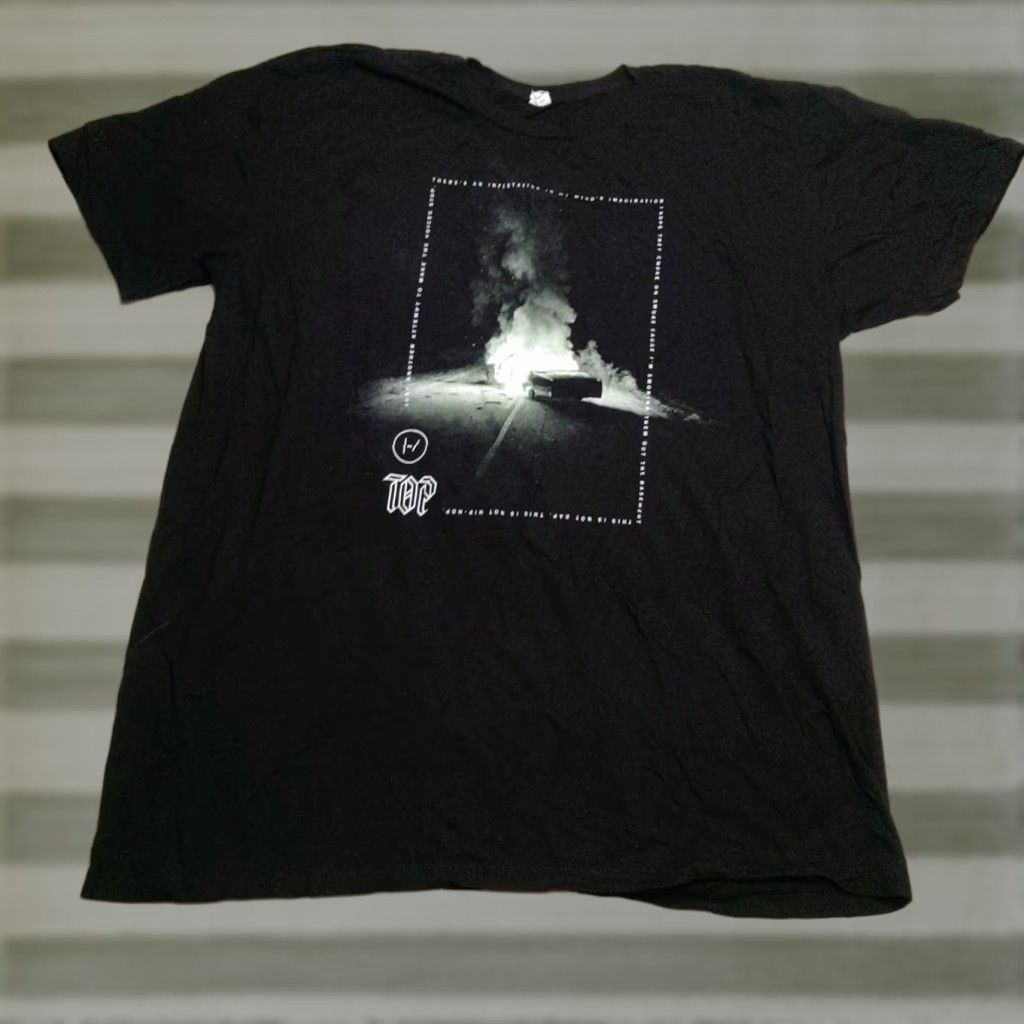 Vintage VINTAGE Pacific T-shirt Unisex 2XL Black Graphic Print Hip Hop 90s Grunge Music Tee Street Wear USA Shirt Size US XXL / EU 58 / 5 - 1 Thumbnail