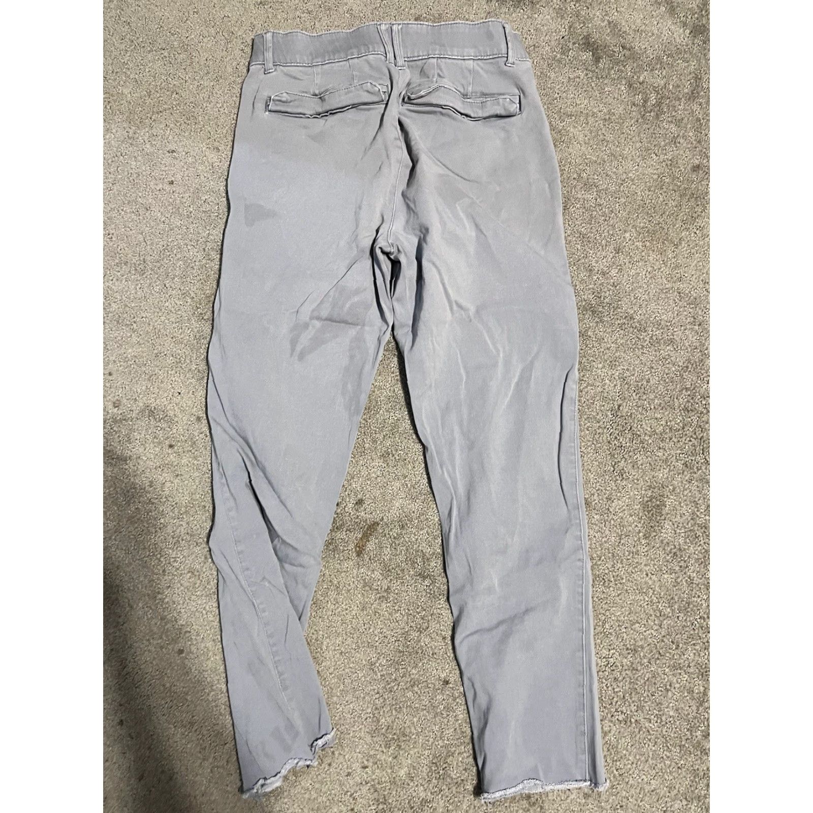 Vintage Democracy Ab Technology Mid Rise Skinny Stretch Jeans Hemmed Gray 4 Women Denim Cotton Polyester Spandex Viscose 5-Pocket Inseam 25" Dark Denim Jeans Size 27" / US 4 / IT 40 - 3 Thumbnail