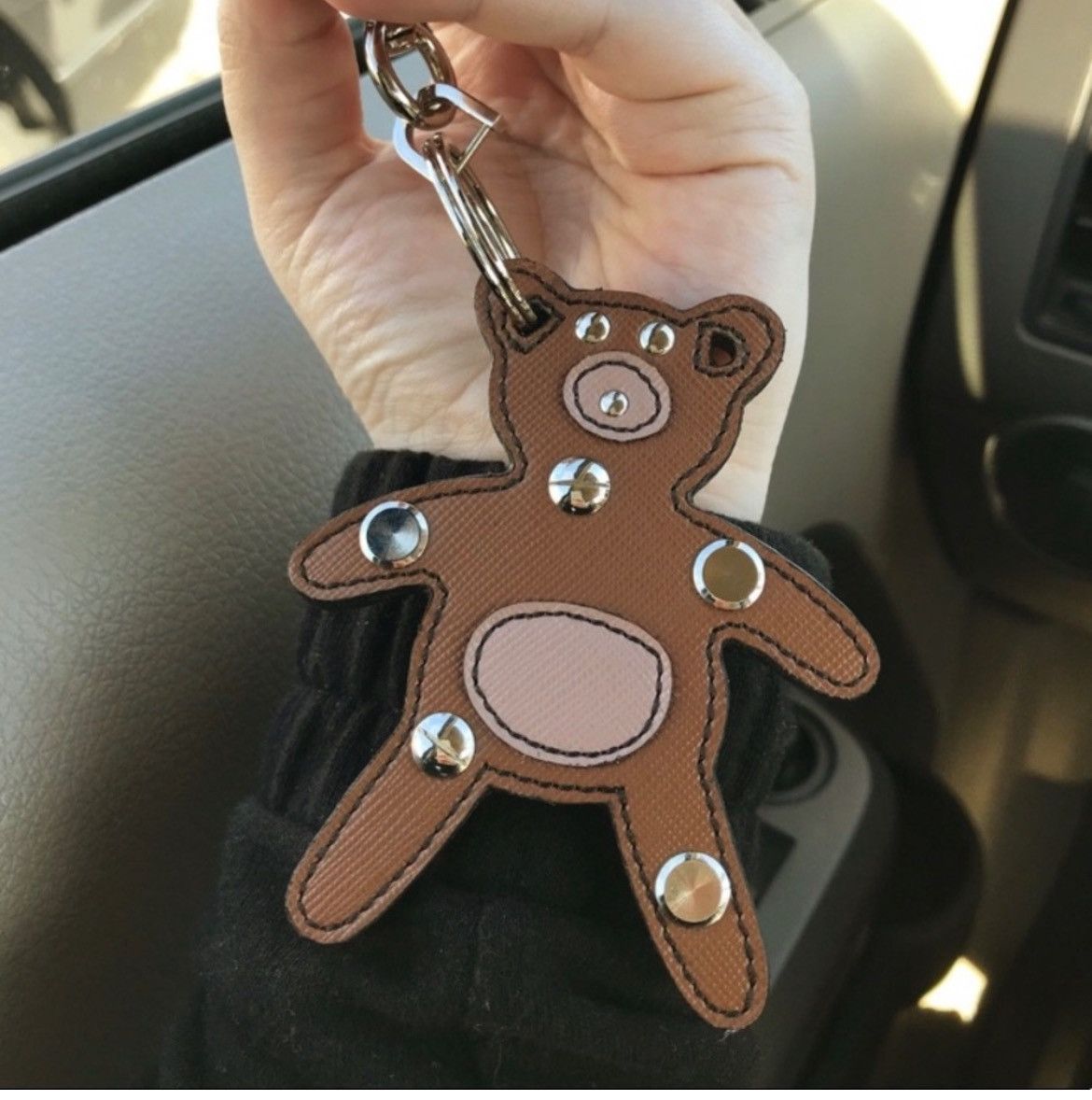 Prada Authentic Prada Brown Bear Saffiano Trick Bag Charm Size ONE SIZE - 3 Thumbnail