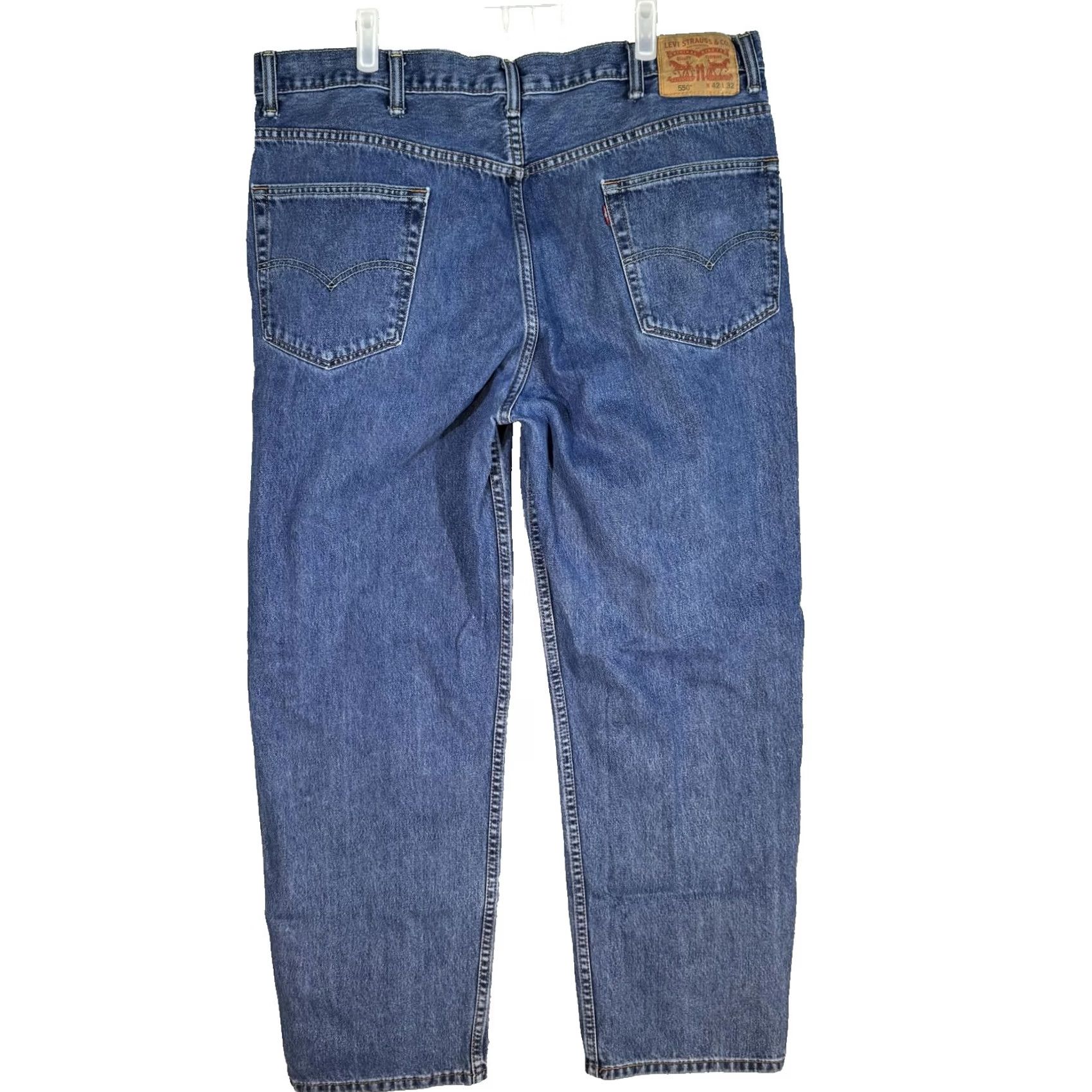 Levi's Levi's Jeans 550 Mens 42x32 Blue Relaxed Fit Tapered Leg Denim High Rise Classic Size US 42 / EU 58 - 2 Thumbnail