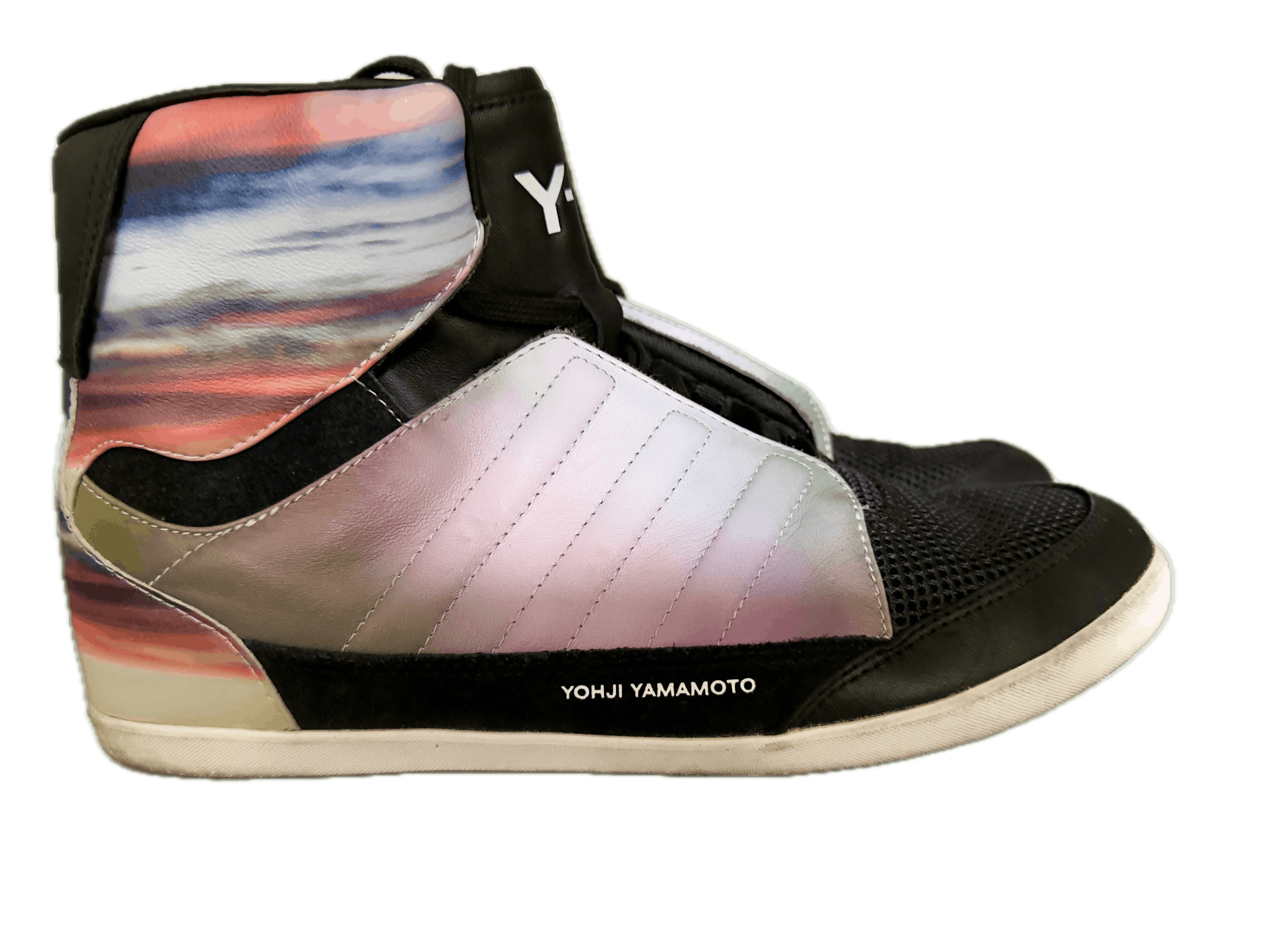Y-3 Y-3 x Peter Saville "Meaningless Excitement" Hi-Top Sneakers Size US 7.5 / EU 40-41 - 2 Thumbnail
