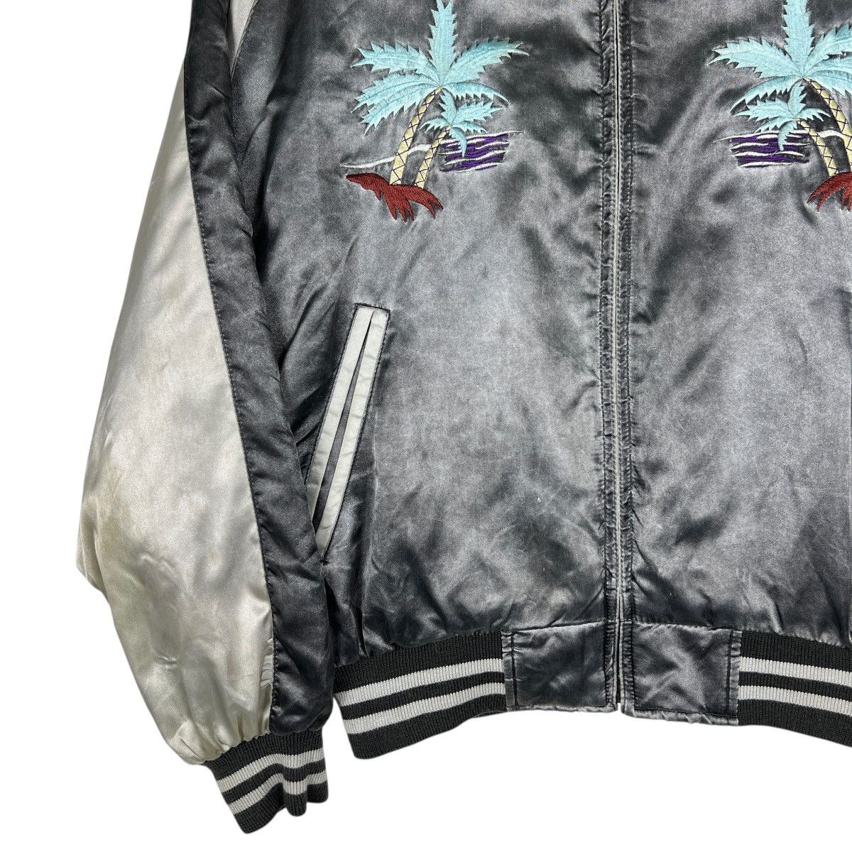 Japanese Brand 🔥 VINTAGE SUKAJAN ALOHA HAWAII JUNGLE STORM SOUVINER JACKET Size US M / EU 48-50 / 2 - 7 Thumbnail