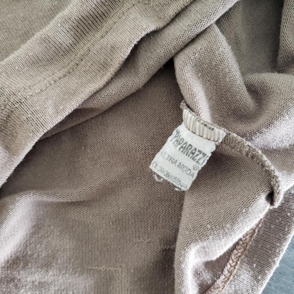 Designer Light Chocolate Paparazzi Long Sleeve Turtleneck Mini Size XS / US 0-2 / IT 36-38 - 3 Thumbnail
