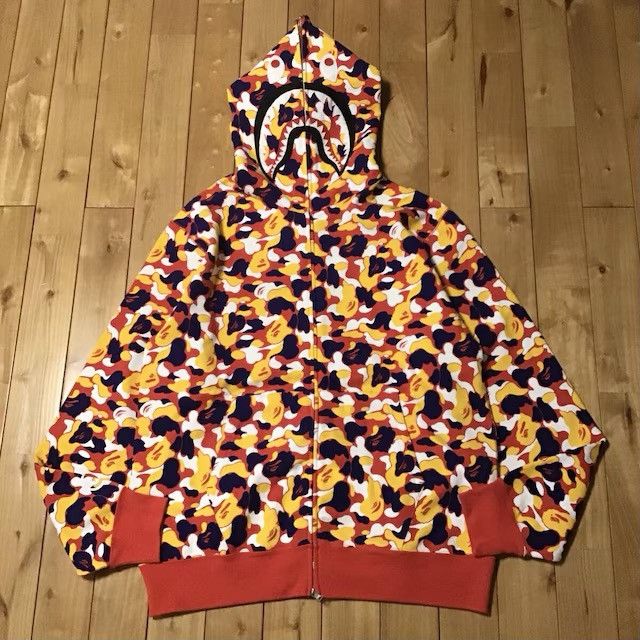2024 🔥Kuala Lumpur Store Camo BAPE shark full zip hoodie APE