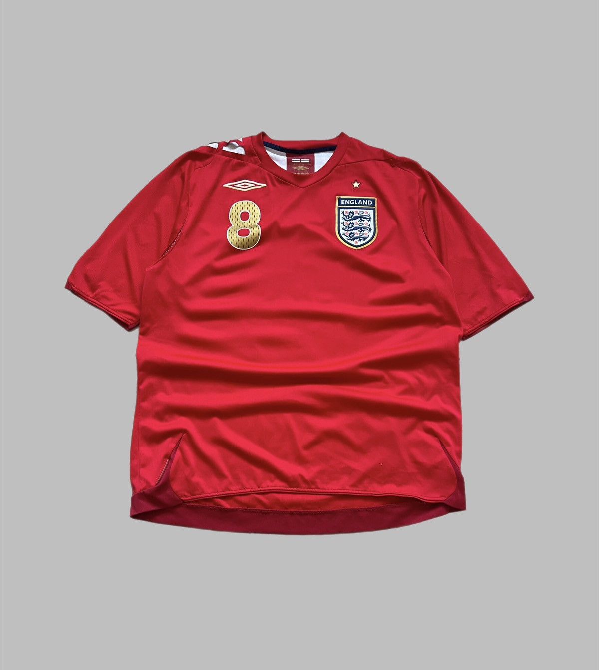 Vintage ENGLAND FOOTBALL 2006s UMBRO VINTAGE SPORT SOCCER JERSEY Size US L / EU 52-54 / 3 - 1 Thumbnail