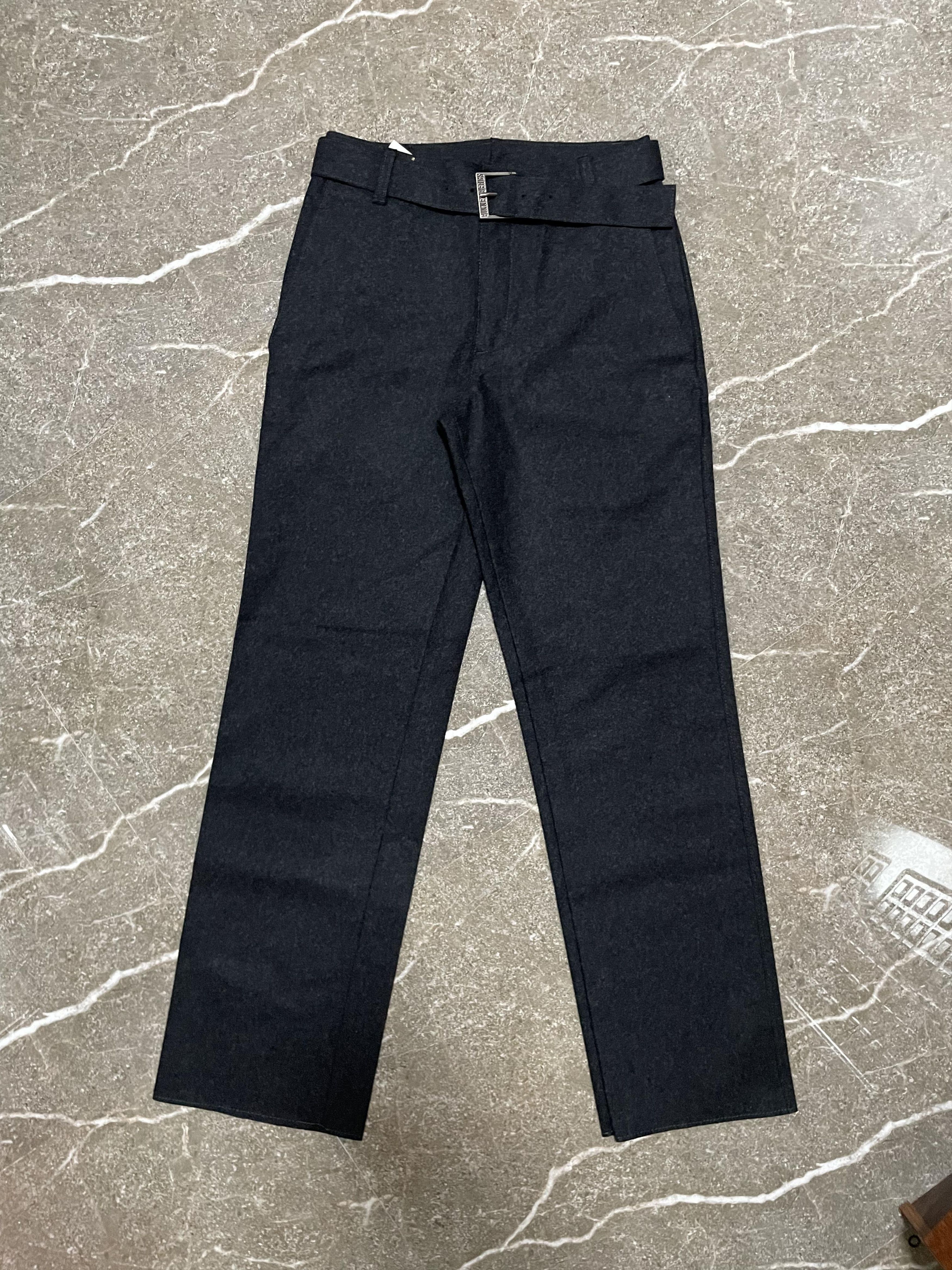 Dirk Bikkembergs Dirk Bikkembergs Wool Trousers with Belt Size US 28 / EU 44 - 1 Thumbnail