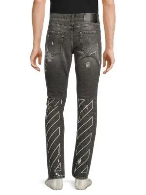 Off-White o1y0225 Denim Pant in Lead Size US 30 / EU 46 - 2 Thumbnail