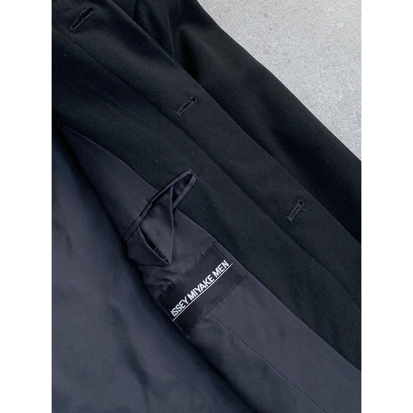 Issey Miyake × Japanese Brand × Vintage Men's ISSEY MIYAKE Wool Jacket 90s Coat Blazer SZ S EU 46-48 Size 48R - 13 Thumbnail
