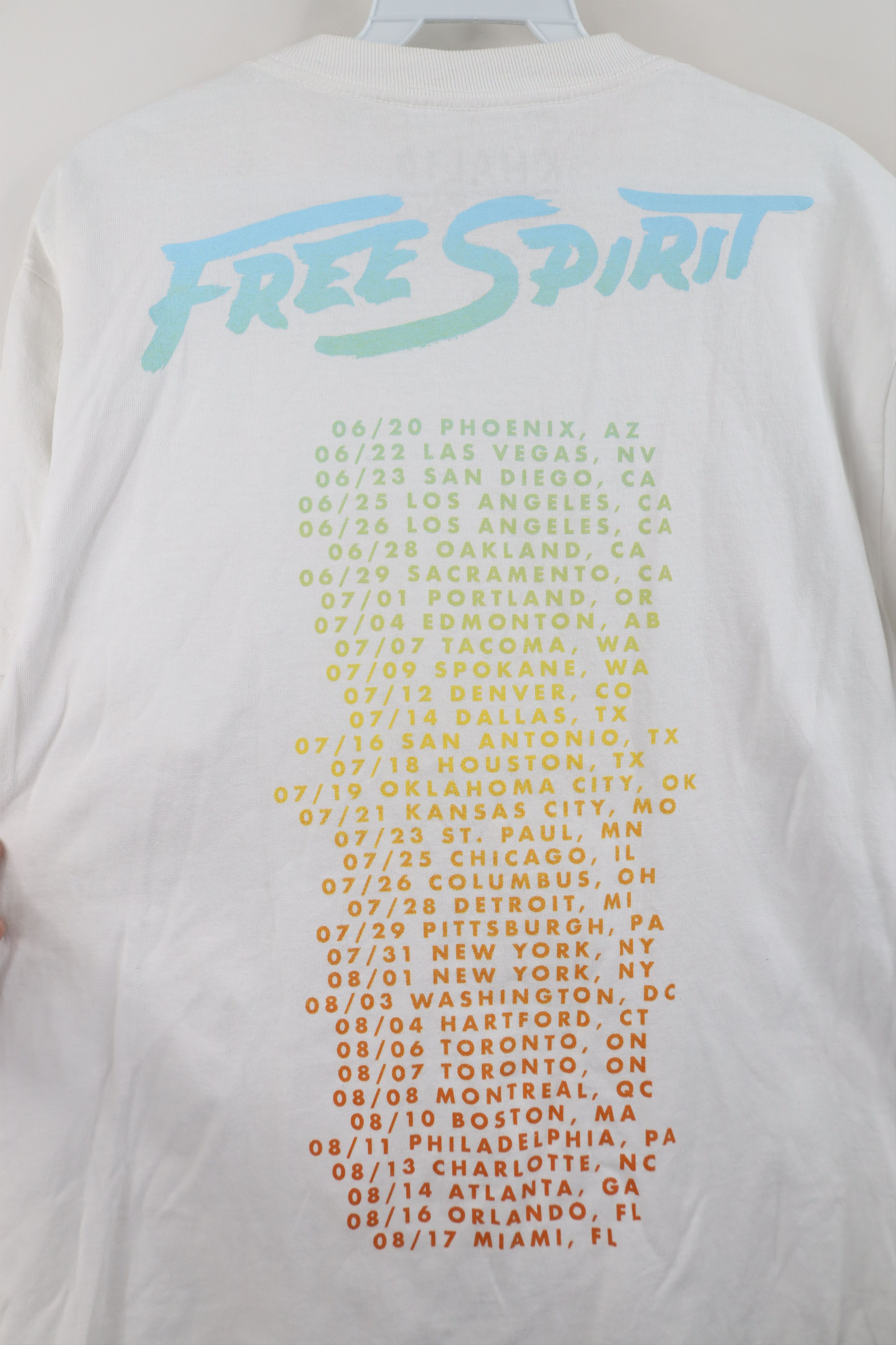 Vintage DJ Khalid Free Spirit Tour Spell Out Double Sided T-Shirt Size US M / EU 48-50 / 2 - 10 Thumbnail