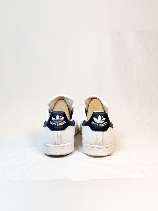 Adidas Adidas Originals Mens White Navy Stan Smith Sneakers~12~ Size US 12 / EU 45 - 5 Thumbnail