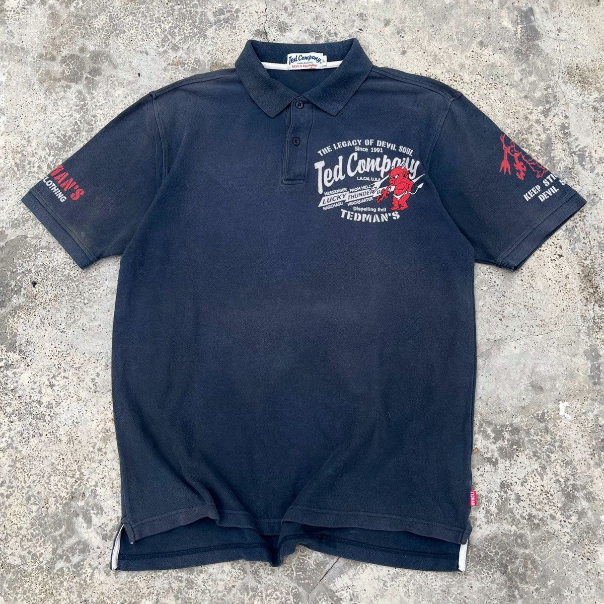 Tedman Tedman Ted Company Japanese Brand Nice Devil Print Out Size US L / EU 52-54 / 3 - 2 Thumbnail