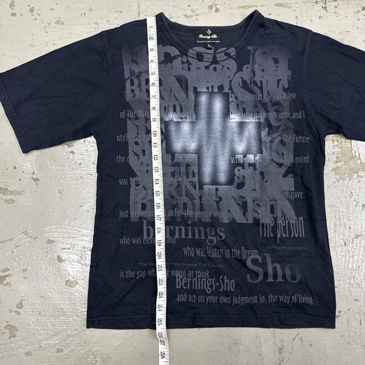 14th Addiction Bernings-sho Poem Gothic Riot Punk Tee Size US L / EU 52-54 / 3 - 6 Thumbnail