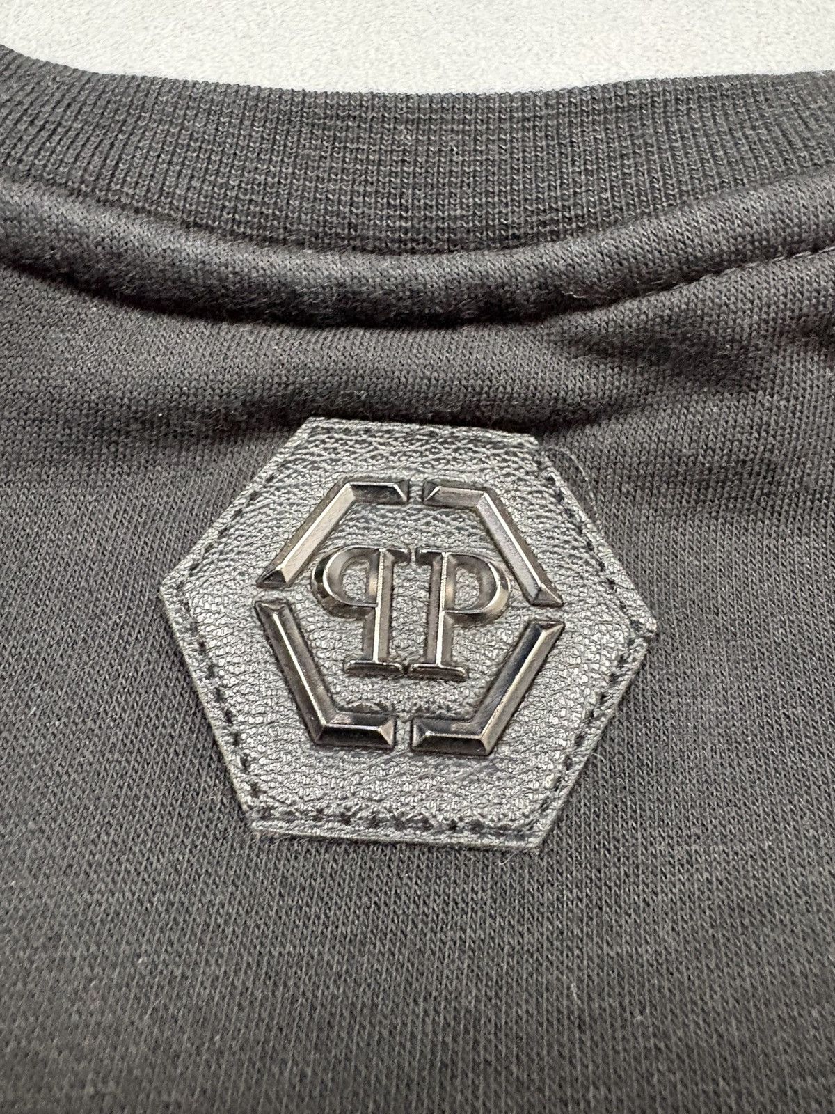 Philipp Plein Philipp Plein Skull Crystal Logo Sweatshirt Black Size L Size US L / EU 52-54 / 3 - 14 Thumbnail