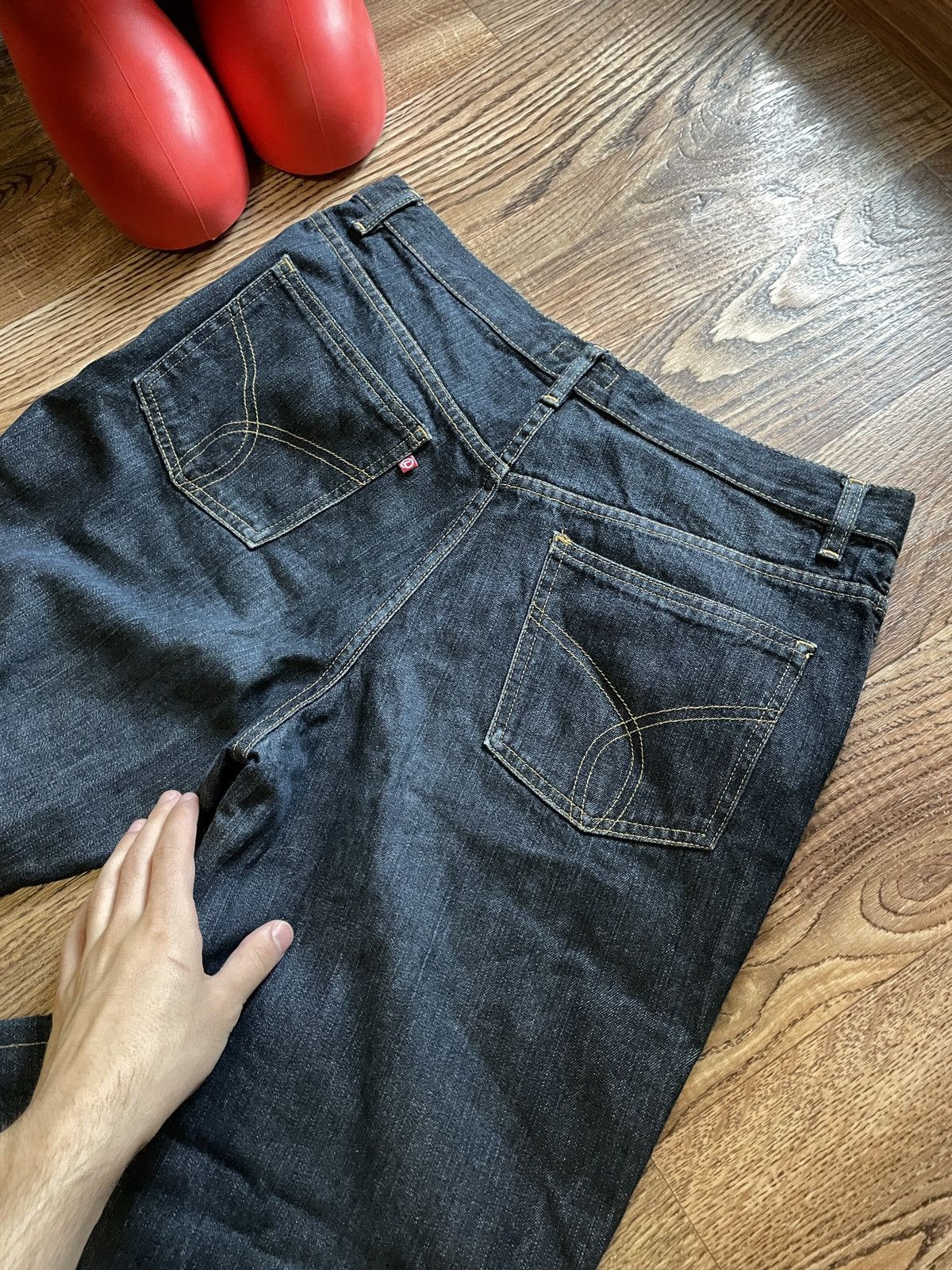 Japanese Brand Vintage Y2K Jeans Wide Legs Flared Harajuku Style Baggy Size US 32 / EU 48 - 6 Thumbnail