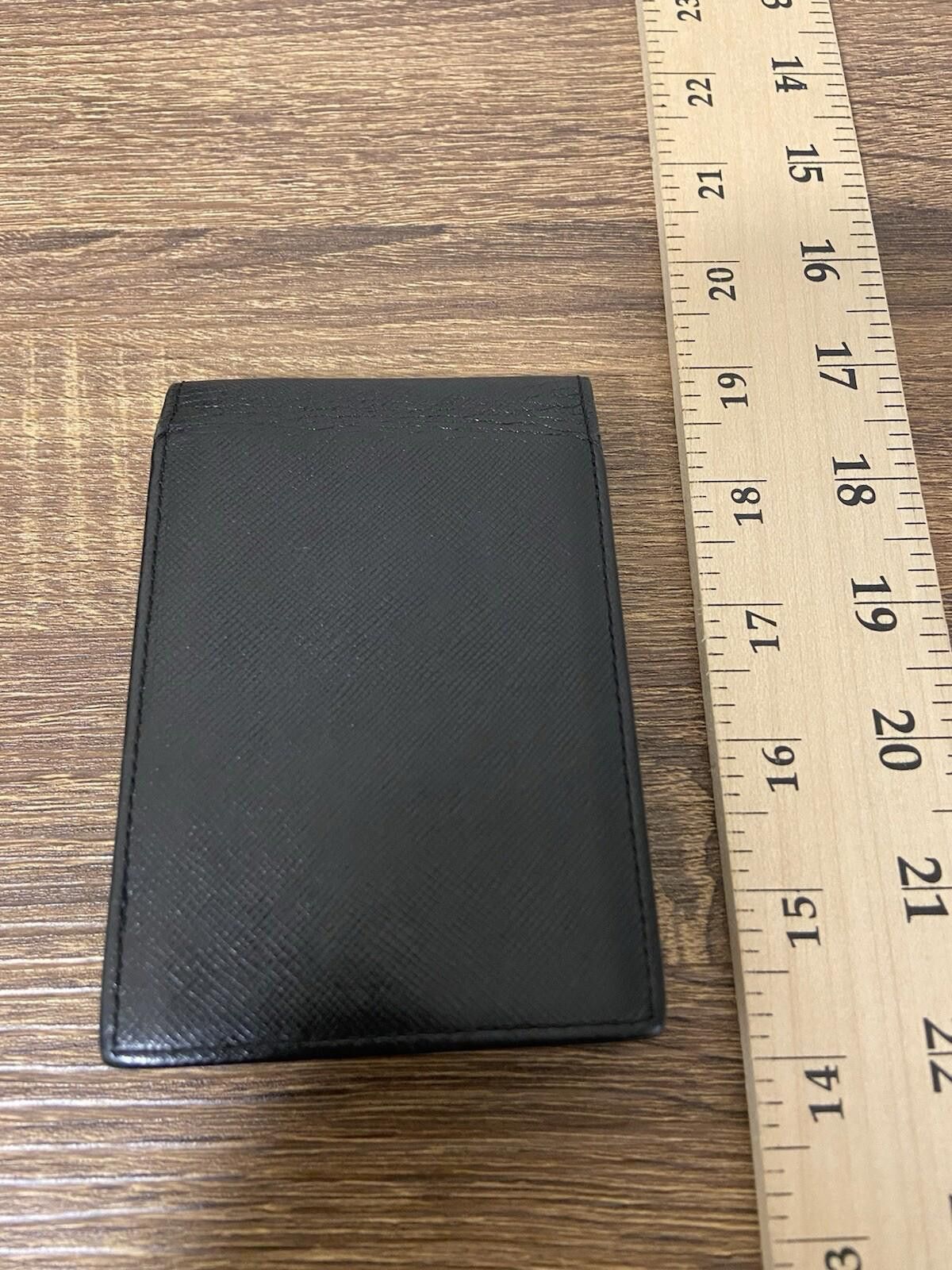 Saint Laurent Paris YSL black saffiano leather cigarette case + tie bar set of 2 Size ONE SIZE - 2 Thumbnail