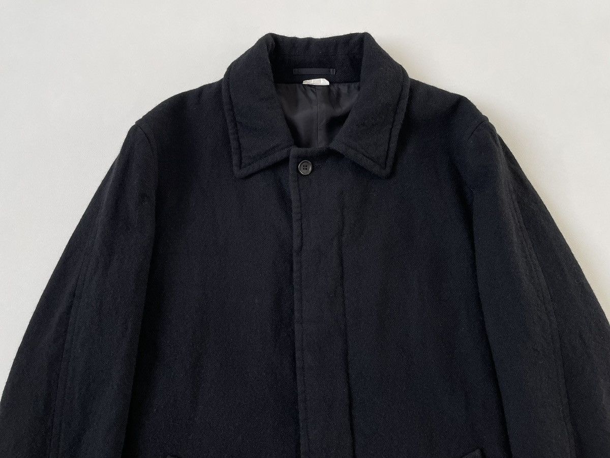 Comme des Garcons Homme Deux A/W 19 Black Brushed Wool Overcoat Size US L / EU 52-54 / 3 - 3 Thumbnail