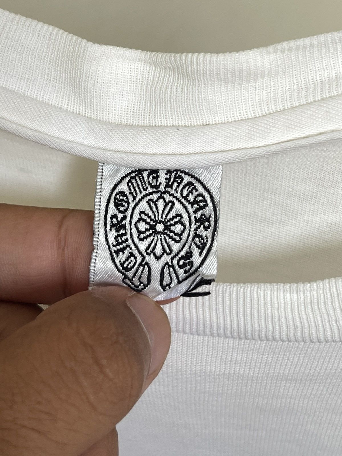 Chrome Hearts Vintage Chrome Hearts Harris Teeter White on White Logo Tee Size US M / EU 48-50 / 2 - 6 Thumbnail