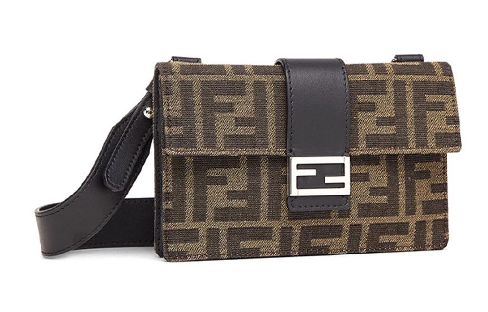 Fendi o1s1wg111224 Size: OS / Baguette Logo Pouch in Brown Size ONE SIZE - 2 Thumbnail