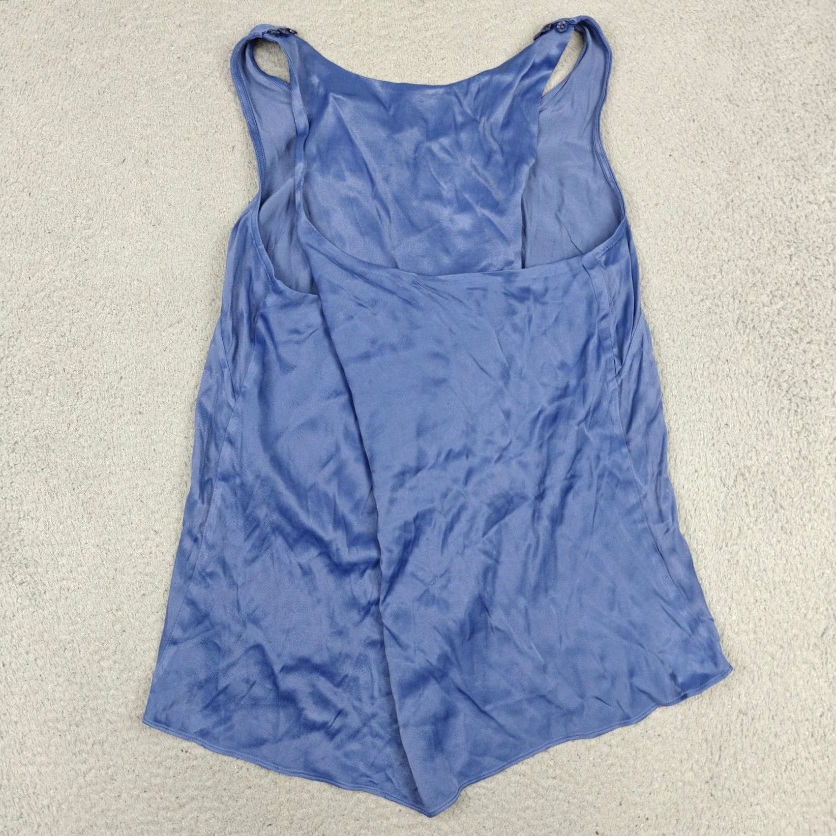 Anthropologie Anthropologie Tank Top Womens Large Blue Viscose Button Shoulder Scoop Neck Size L / US 10 / IT 46 - 5 Thumbnail
