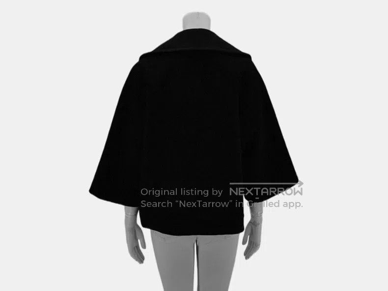 Valentino Valentino Black wool cape coat Size XXS / US 00 / IT 34 - 2 Thumbnail