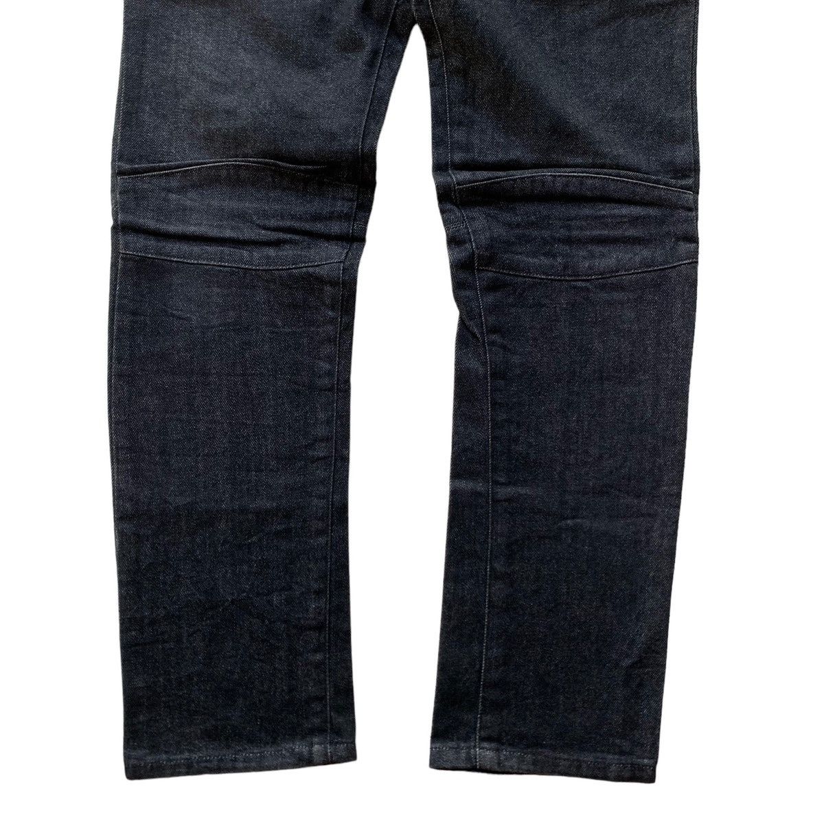 Japanese Brand 1990s - Shinichiro Arakawa Mix Leather Biker Denim Size US 32 / EU 48 - 9 Thumbnail