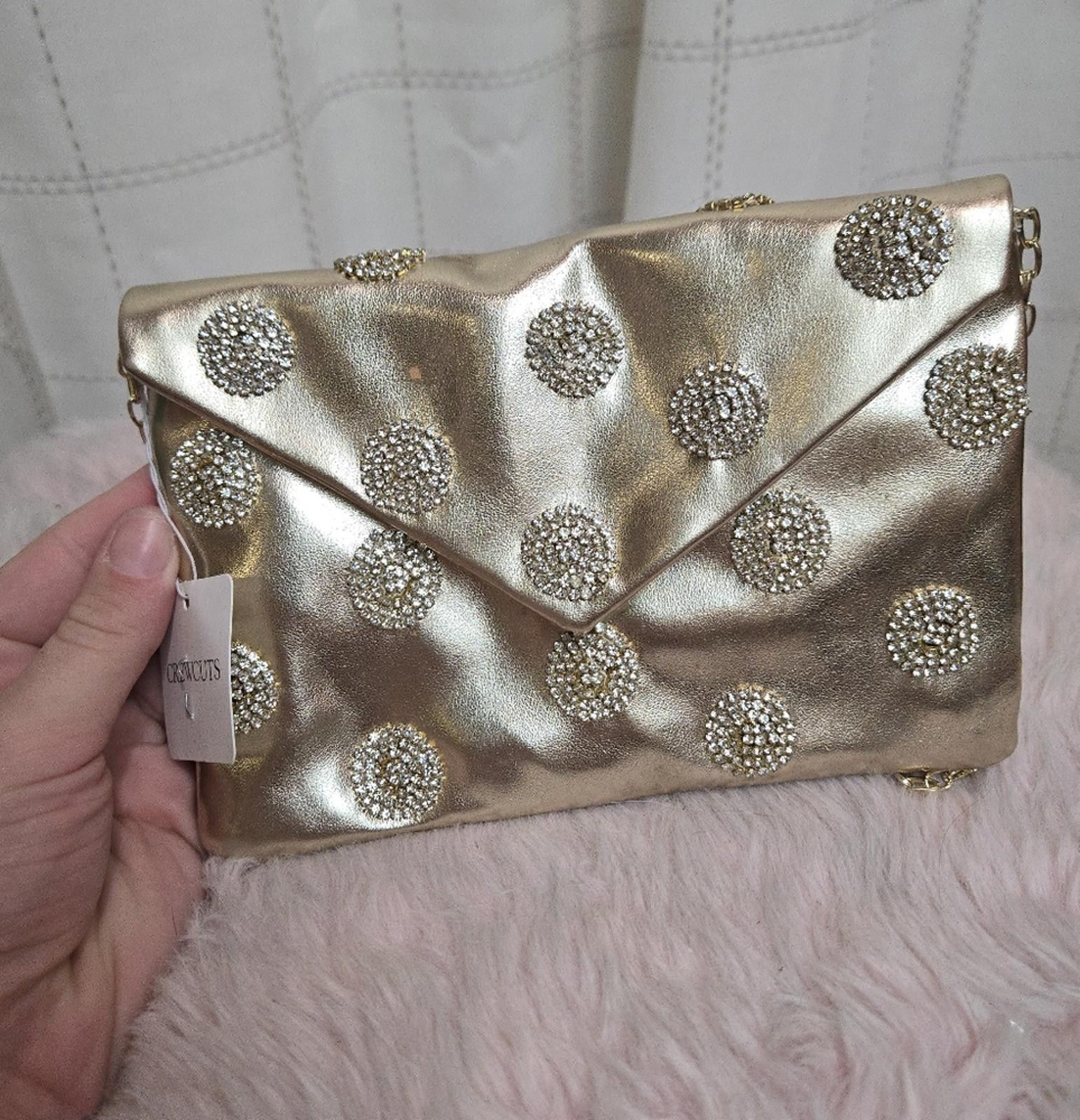 Designer Girls' embellished faux-leather envelope clutch Size ONE SIZE - 2 Thumbnail