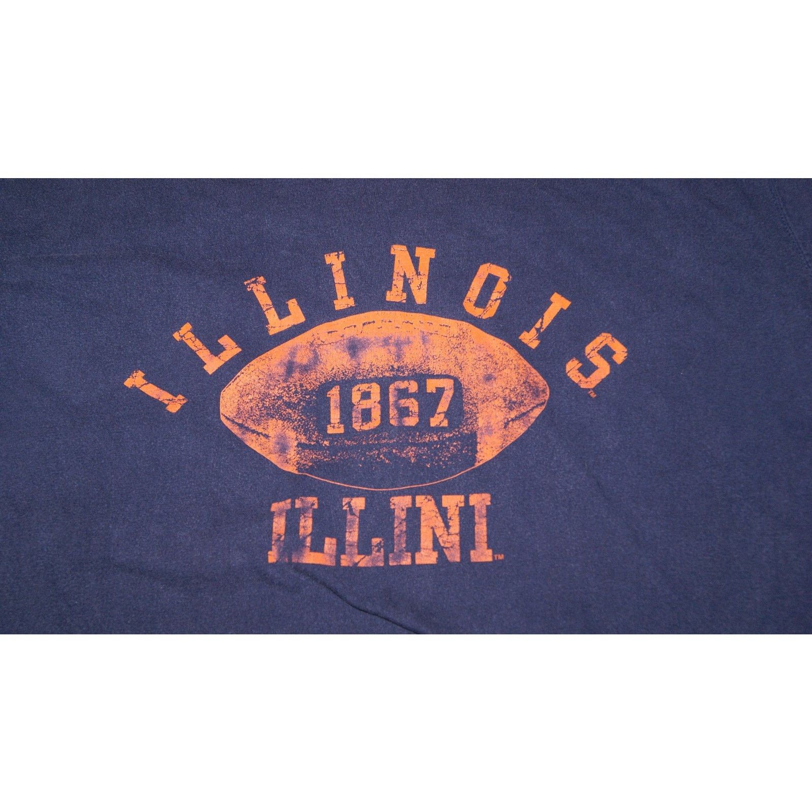 Pro Edge VTG Y2K ILLINOIS FIGHTING ILLINI Chief Football L TShirt Size US L / EU 52-54 / 3 - 5 Thumbnail