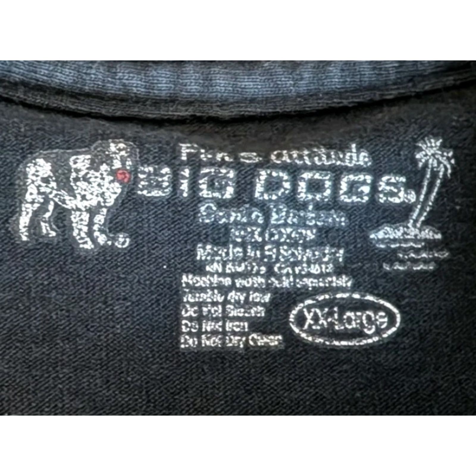 Big Dogs VINTAGE Big Dogs T-Shirt 2XL Black Crew Neck Short Sleeve Graphic Print Double-Sided Beer Dog Funny Origin: Y2K Size US XXL / EU 58 / 5 - 3 Thumbnail