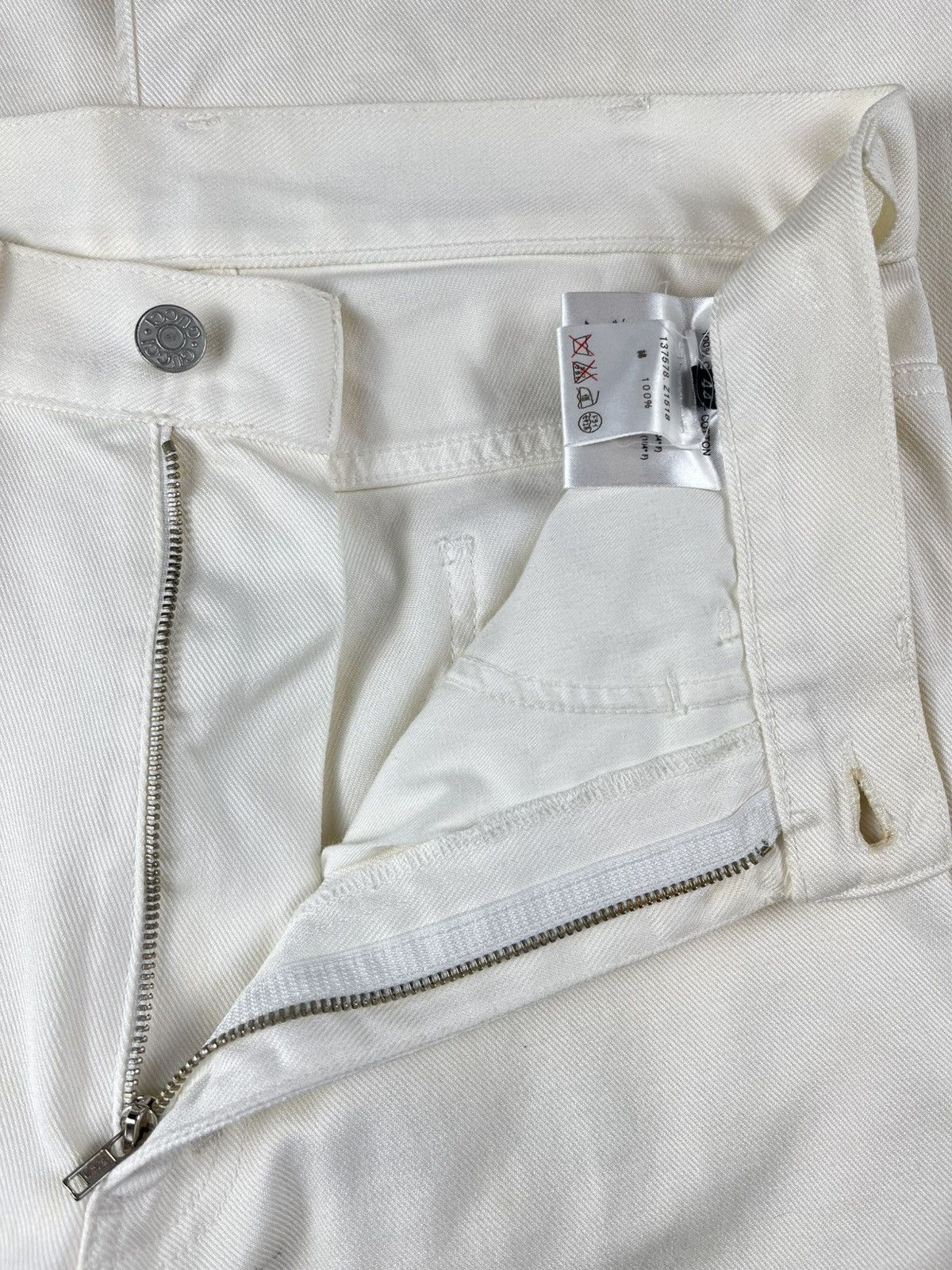 Gucci Gucci Tom Ford Vintage Stained Flared Wide Leg Denim Jeans Size US 28 / EU 44 - 6 Thumbnail