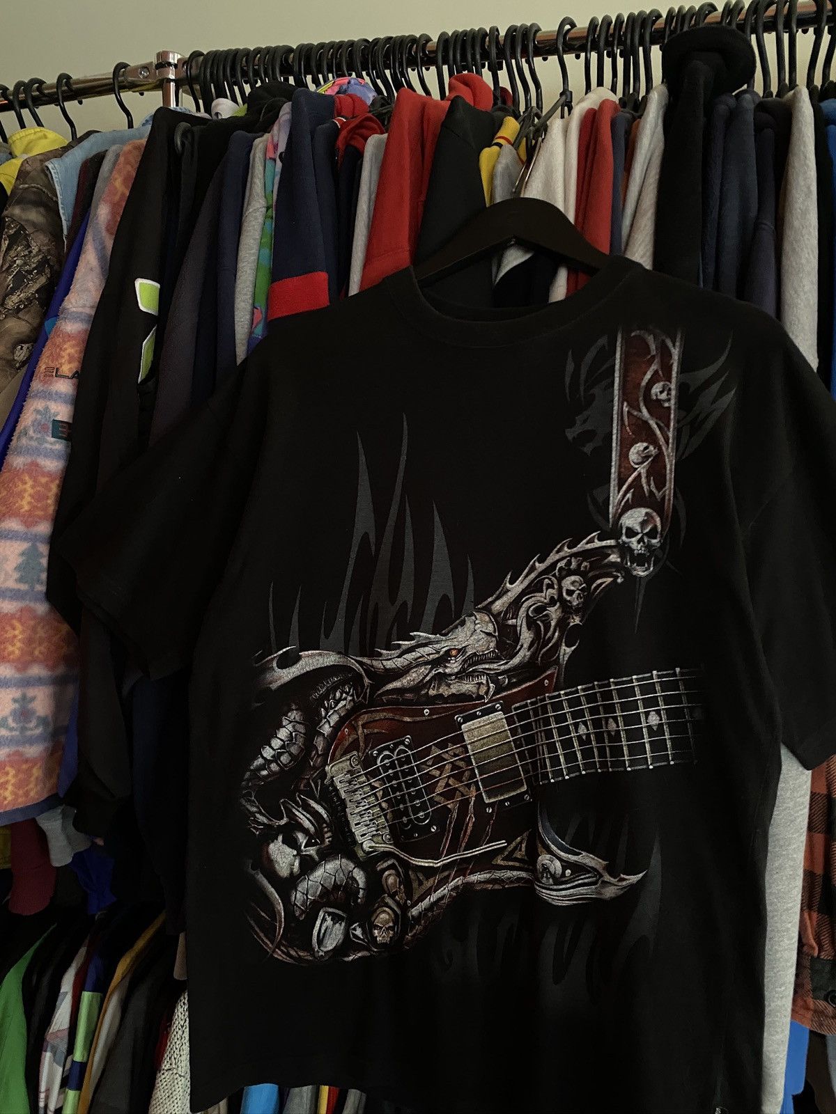 Other VINTAGE SPIRAL TRIBAL GOTHIC ROCK T-SHIRT 90s Size US L / EU 52-54 / 3 - 2 Thumbnail