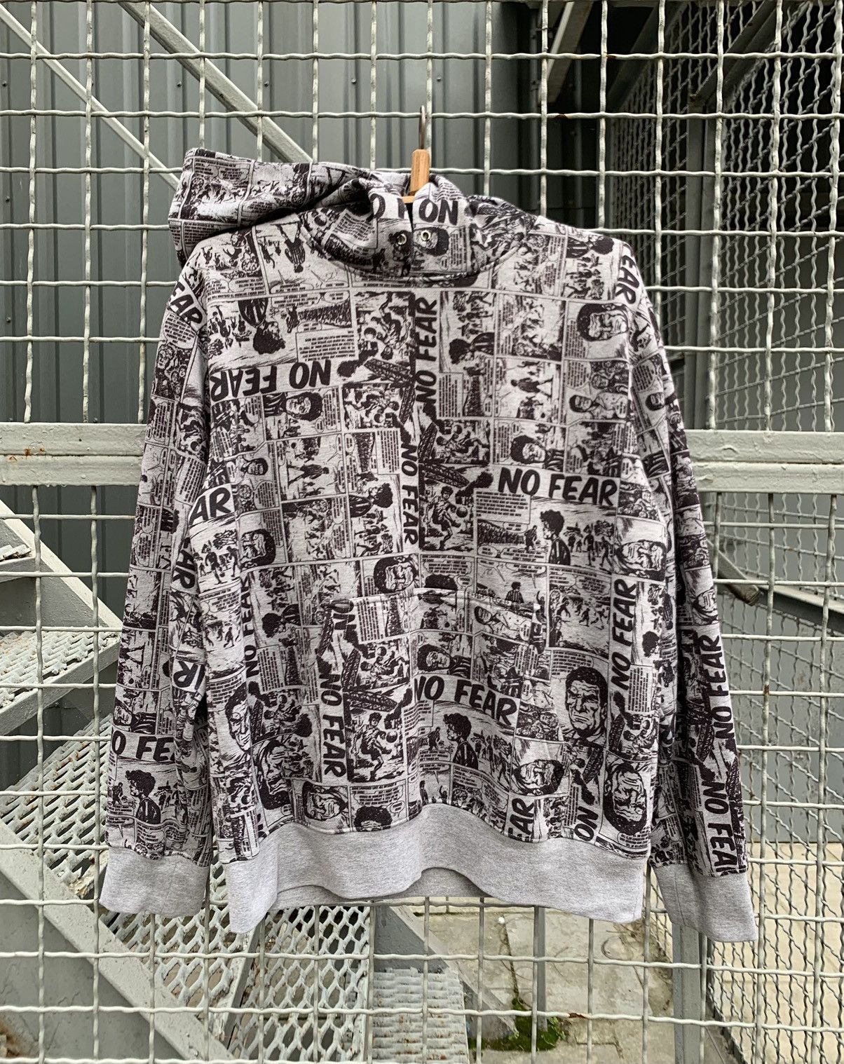 No Fear No Fear Vintage Printed Hoodie Comics Affliction style Y2k Size US XL / EU 56 / 4 - 1 Thumbnail